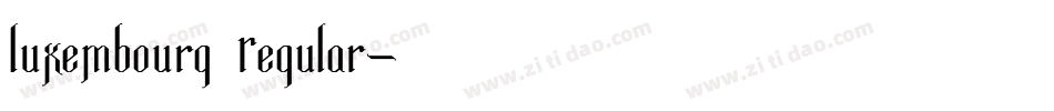 Luxembourg Regular字体转换